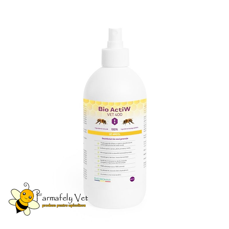 Flacon Bio ActiW VET 400, dezinfectant pentru uz apicol