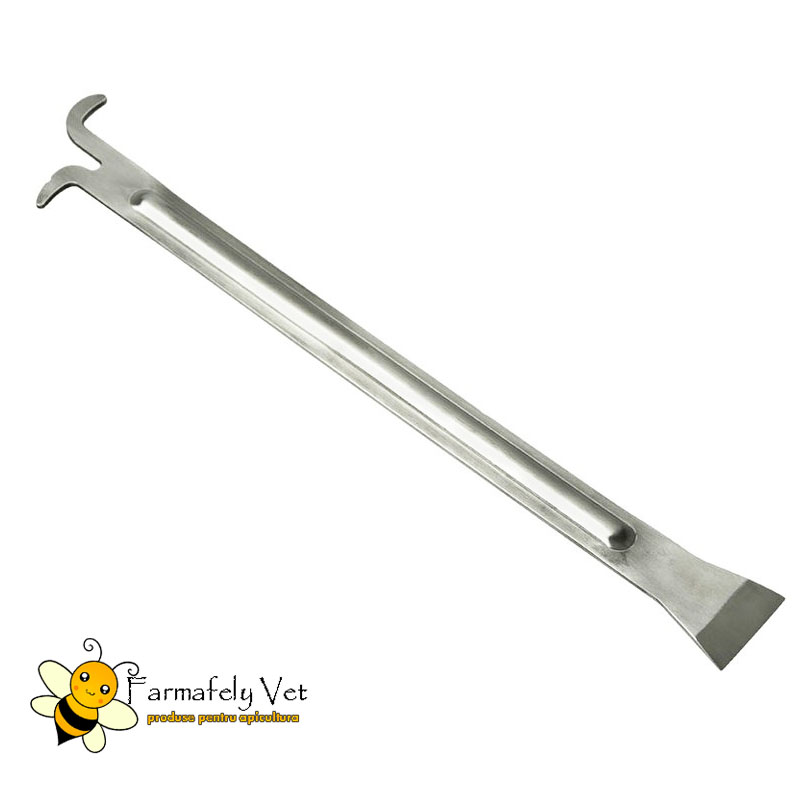 Daltă apicolă din inox cu scărar, lungă