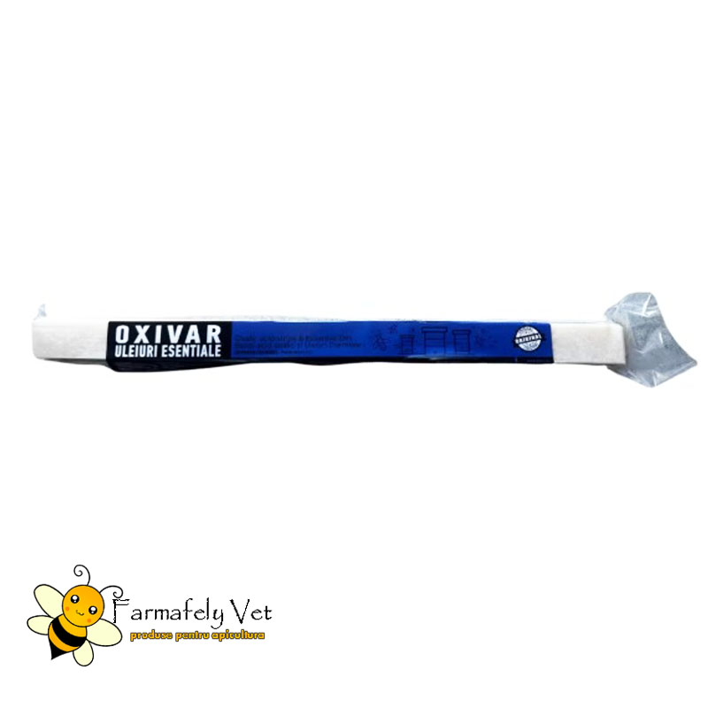 Pachet OXIVAR Uleiuri Esențiale cu benzi cu acid oxalic, etichetă albastră