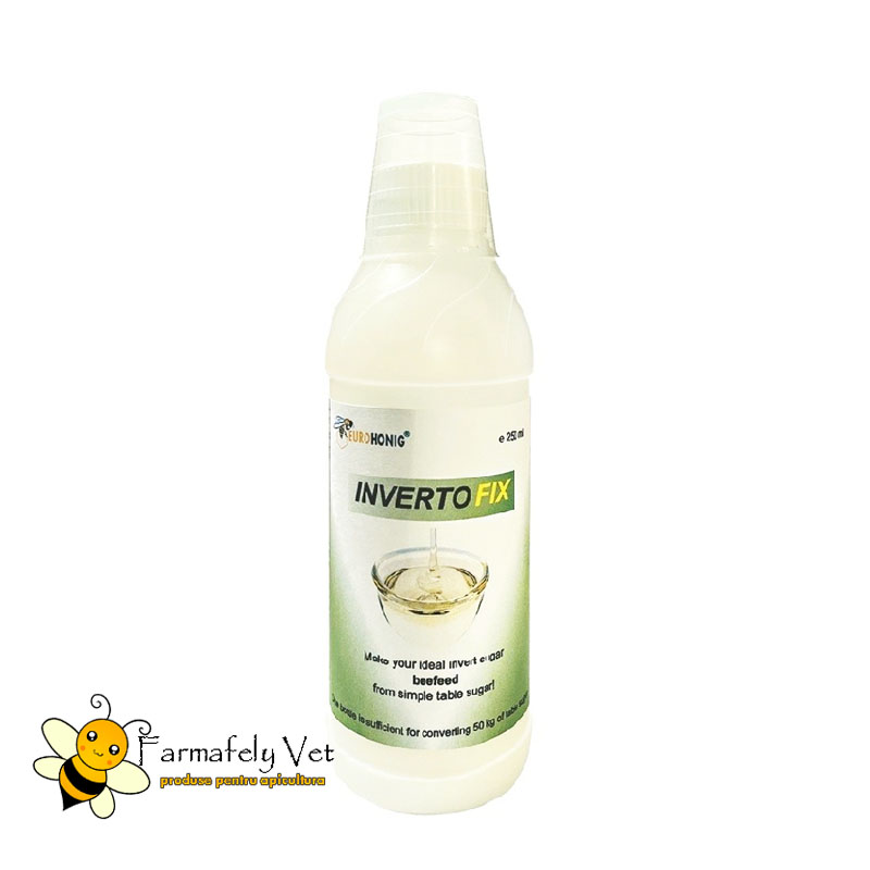 Flacon InvertoFix Eurohonig de 250 ml pentru invertirea siropului de zahăr
